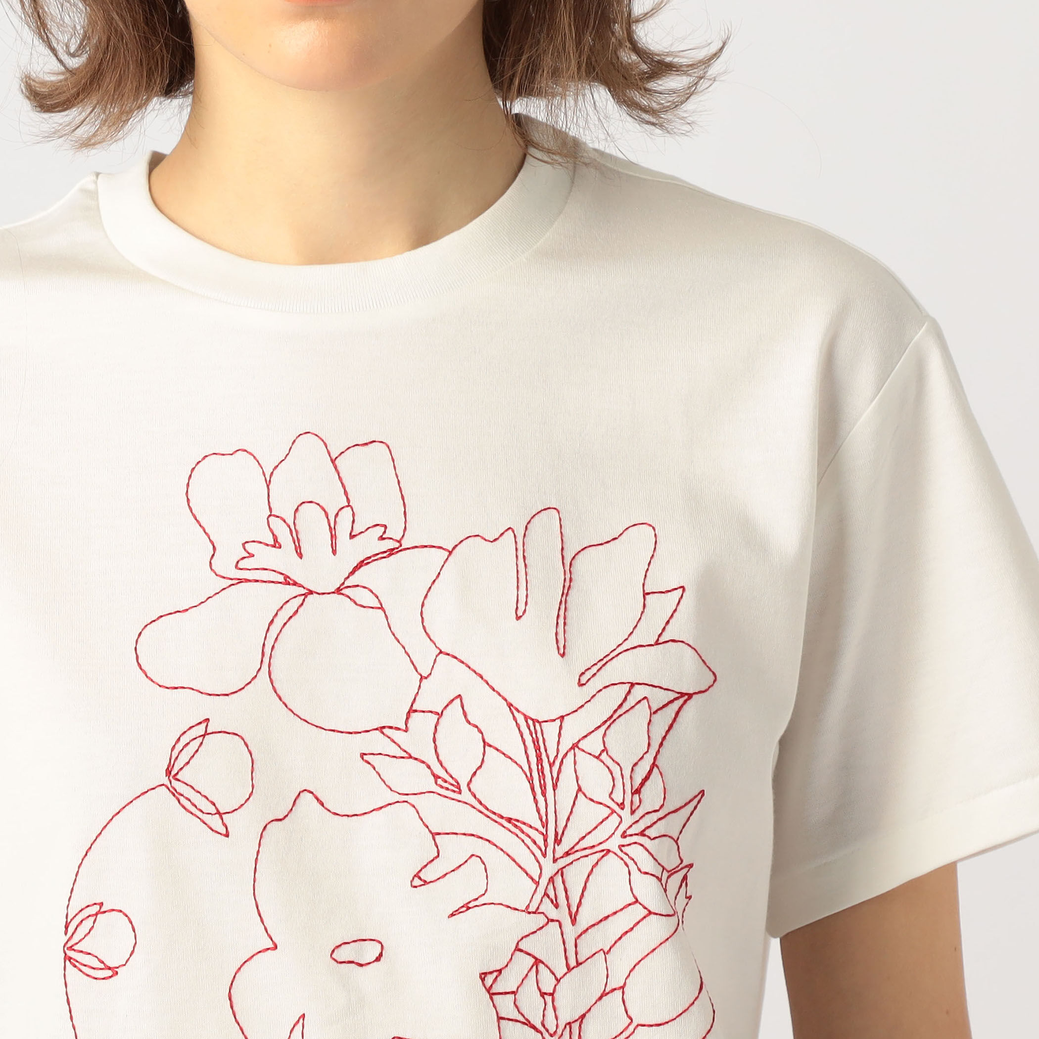 ボタニカルエンブロイダリー Tシャツ｜トゥモローランド 公式通販