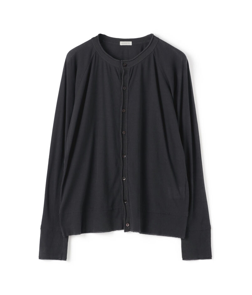 ガーゼフライスジャージー クルーネックカーディガン