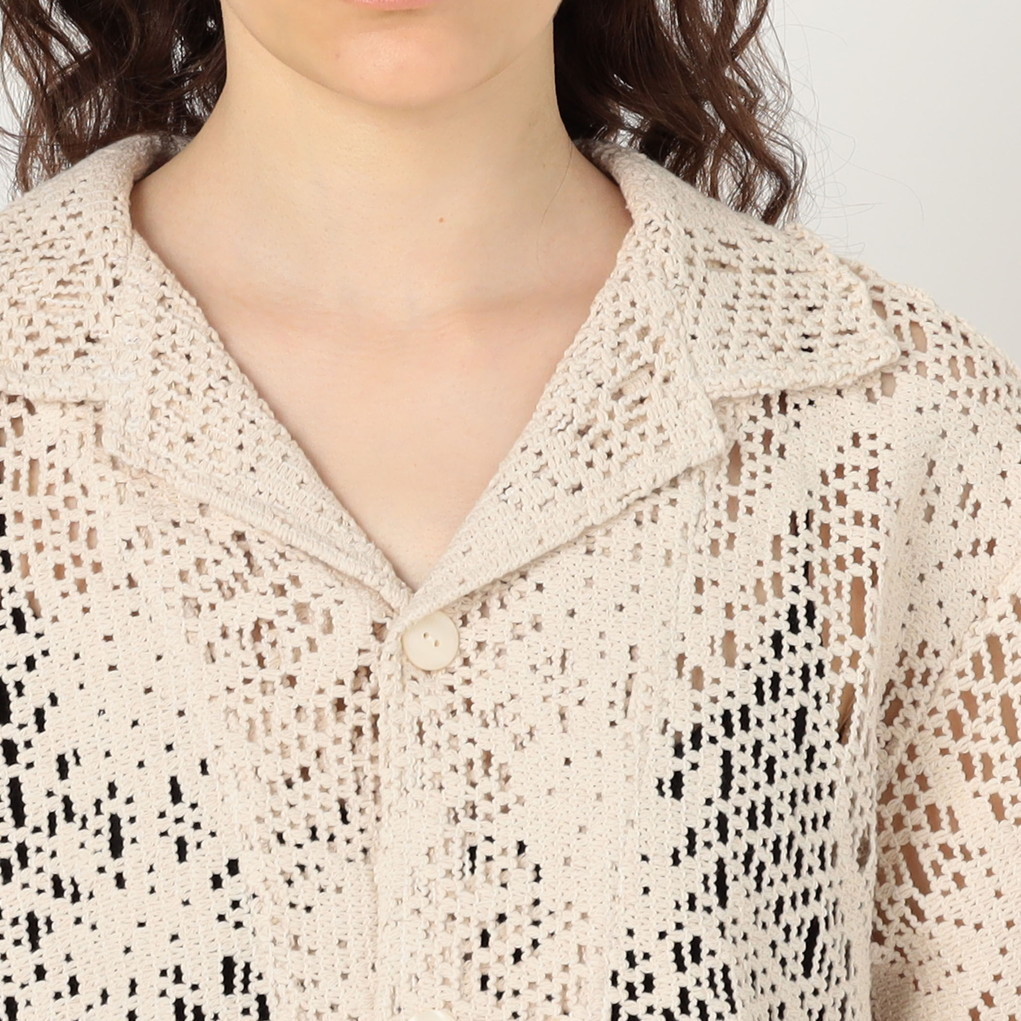 別注】OAS×Edition Crochet shirt クロシェ キューバシャツ