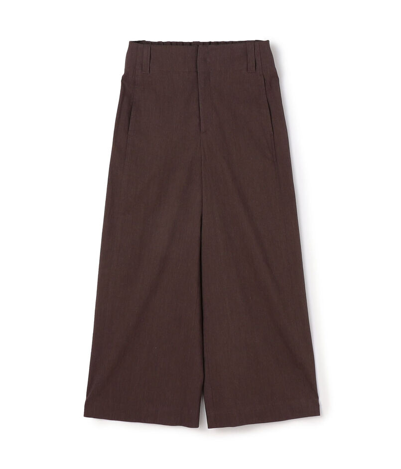 ■レーヨンリネンコットン フレアクロップドパンツ