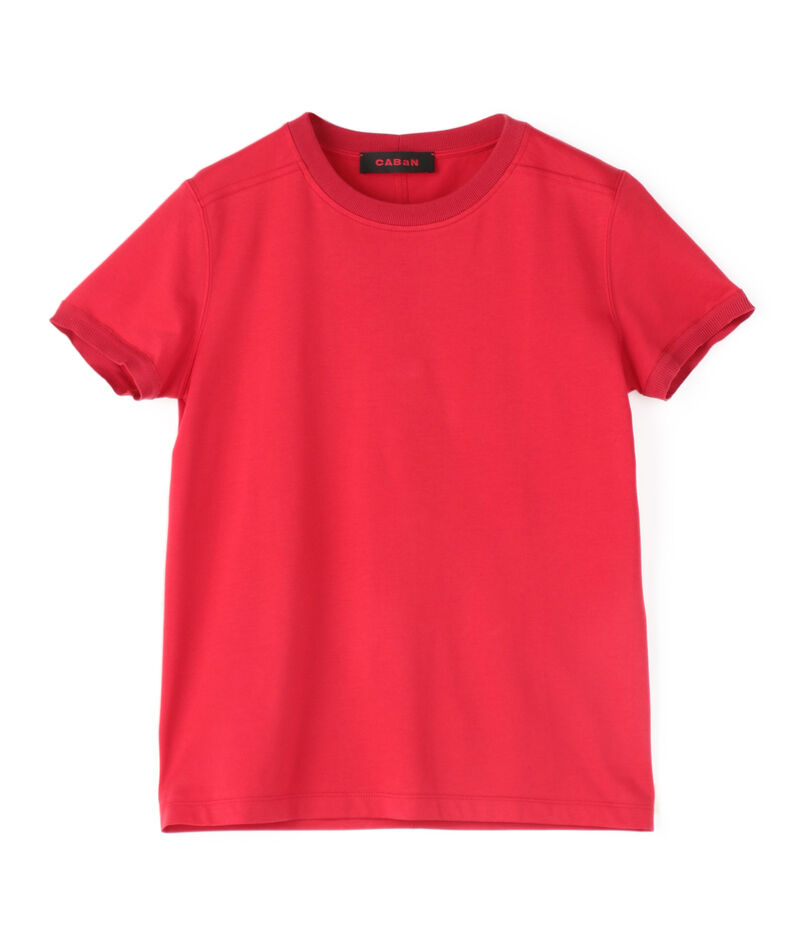 コットン リブコンビクルーネックプルオーバー