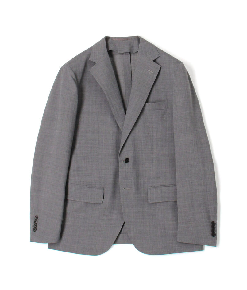 ■Super120'sウールポリエステル シングルブレステッド2Bジャケット ■Super120'sウールポリエステル シングルブレステッド2Bジャケット