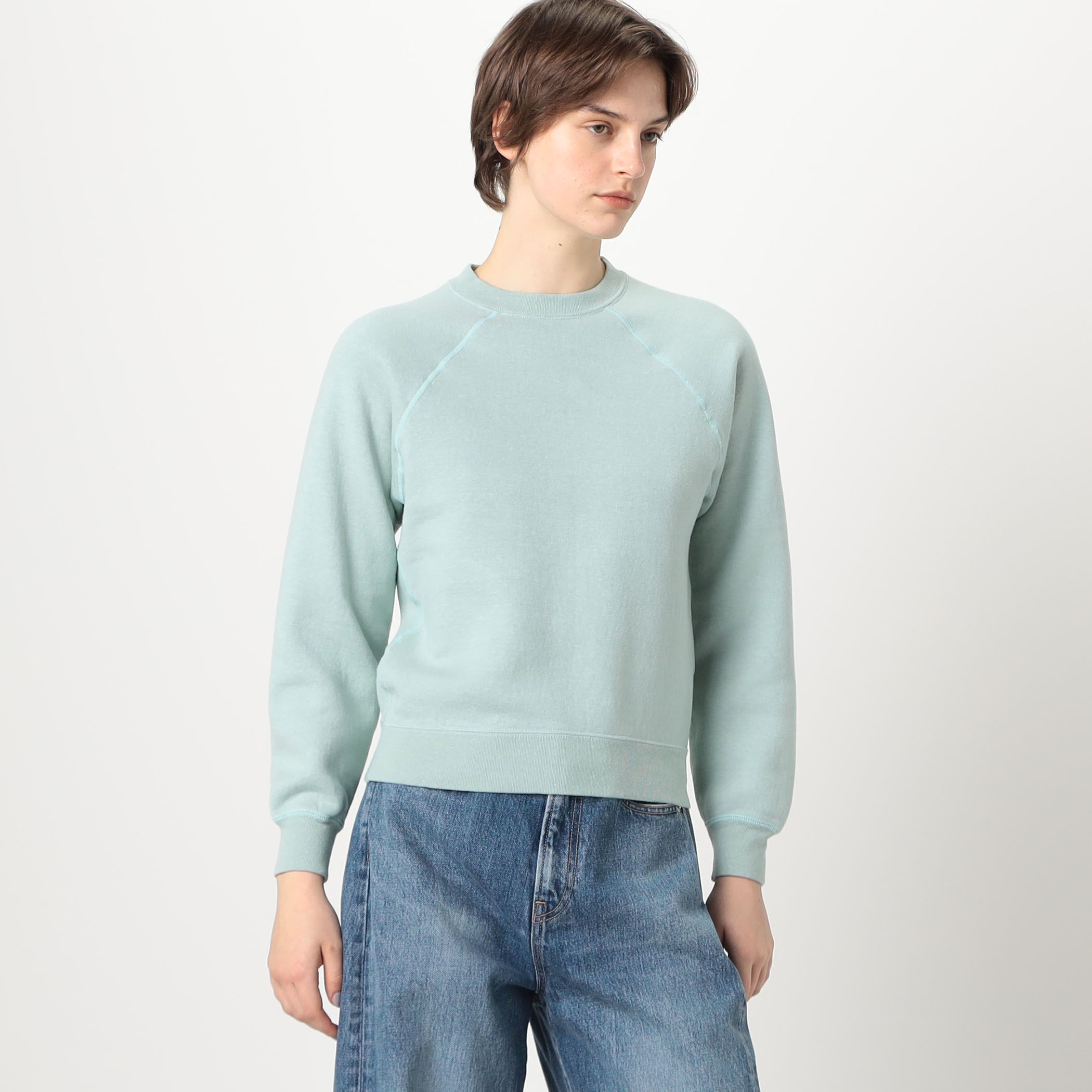 FilMelange SWEAT クルーネックプルオーバー グリーン 5 FilMelange 