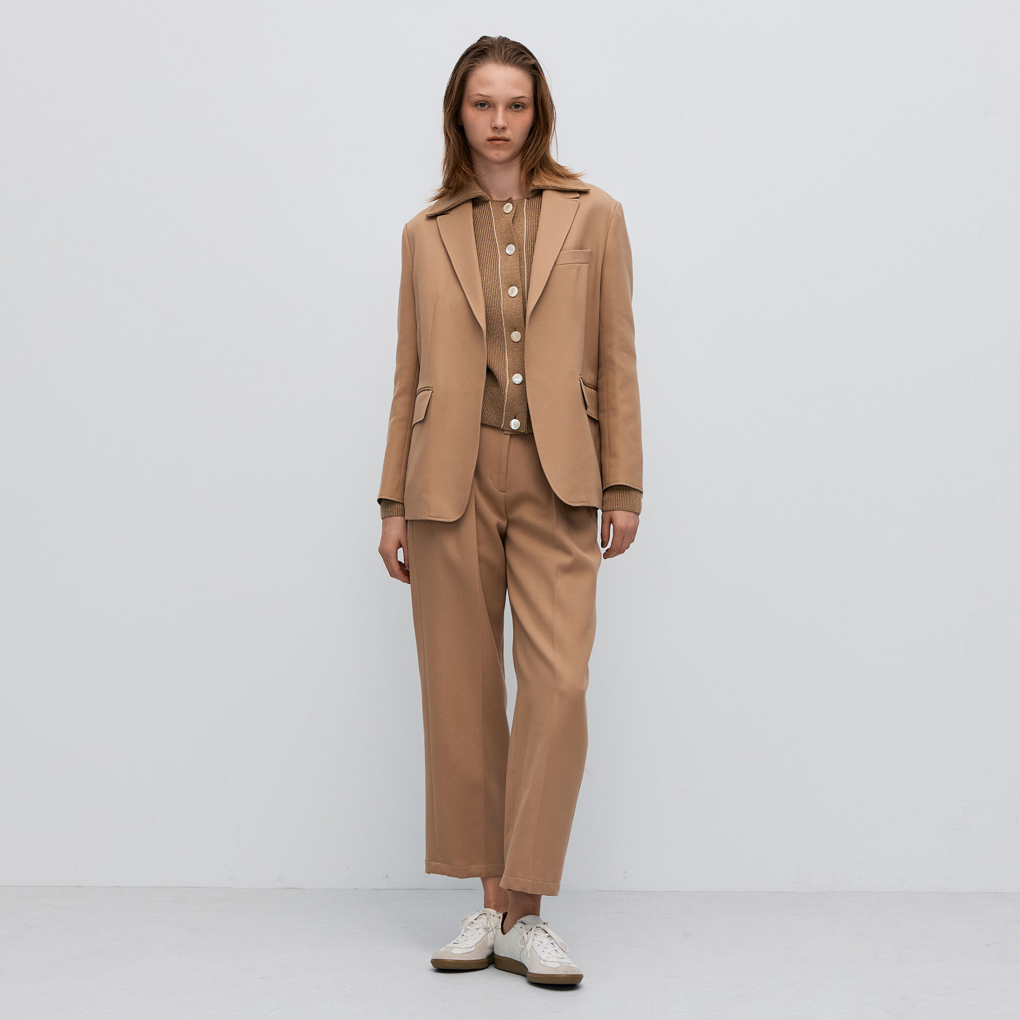 コットンウールトリコチン ボックスジャケット｜トゥモローランド 公式通販