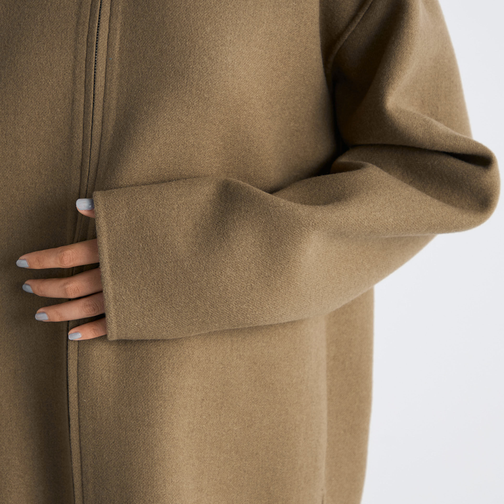 ウールカシミヤ ダブルフェイス ジップブルゾン｜トゥモローランド