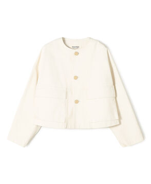 ピグメントドリルクロス クルーネックジャケット