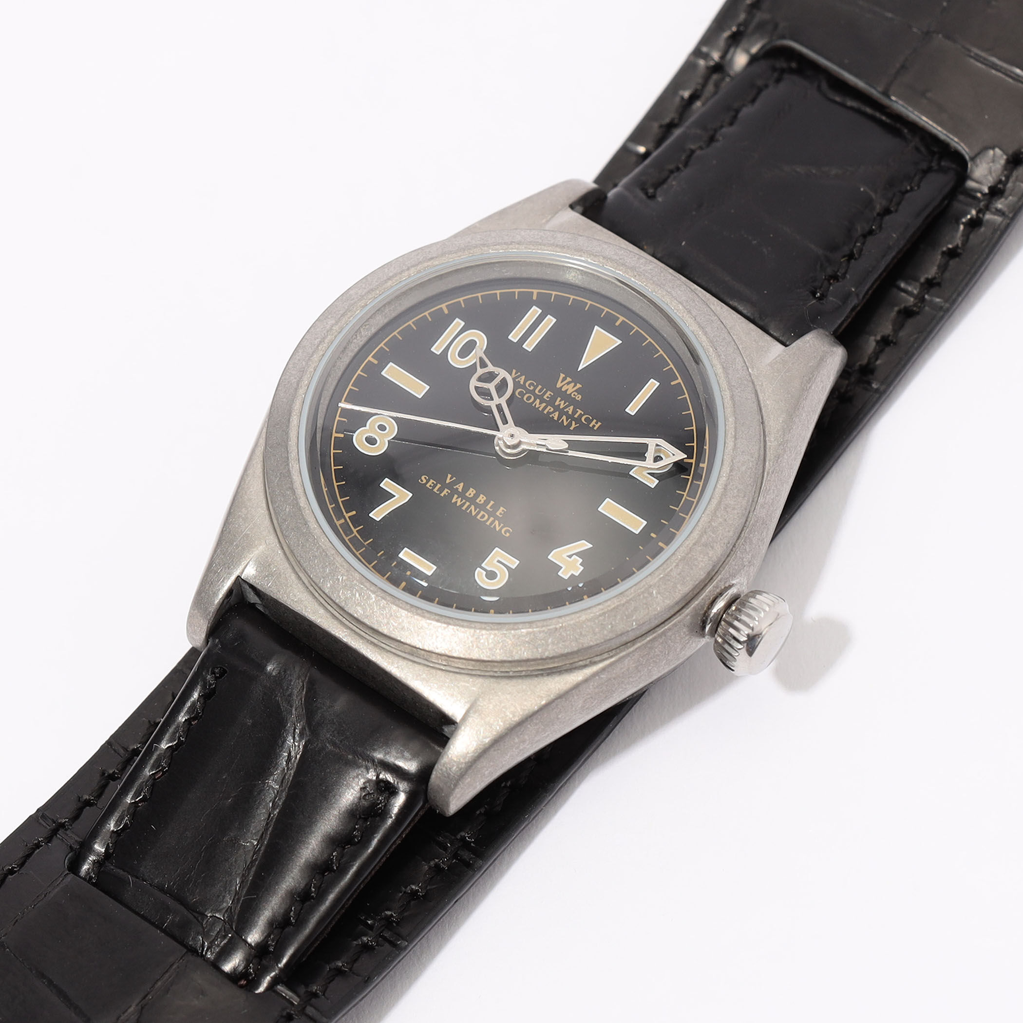 別注】VAGUE WATCH Vabble クロコダイルベルト オートマチックウォッチ