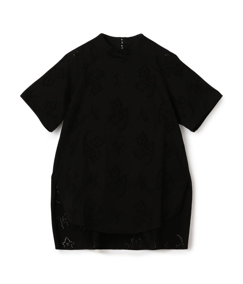 Mame Kurogouchi Eyelet Jersey Jacquard Top