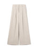 メランジカルゼ タックワイドパンツ
