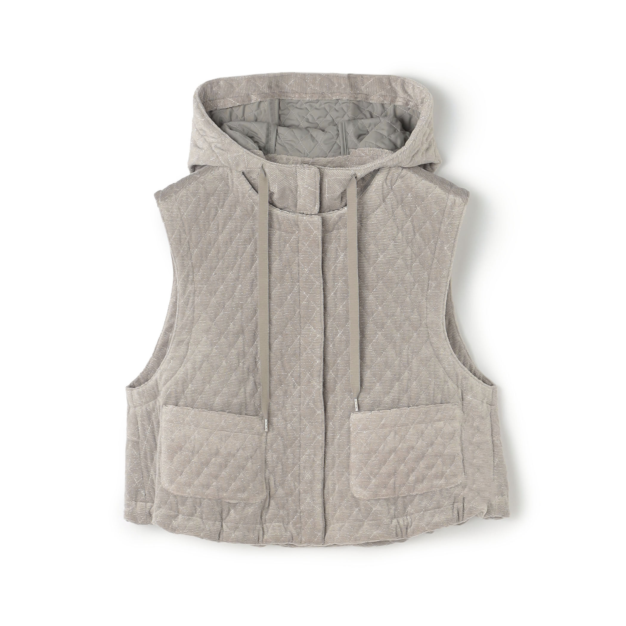 □キルティングベロア ショートベスト｜トゥモローランド 公式通販