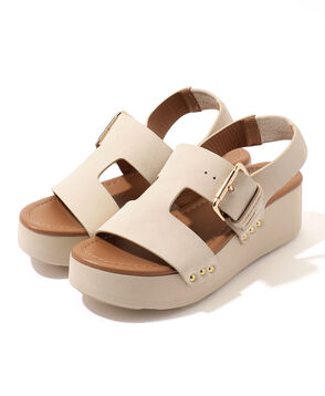 CLAIRE CHARLOTTE Sophie Suede バックストラップサンダル