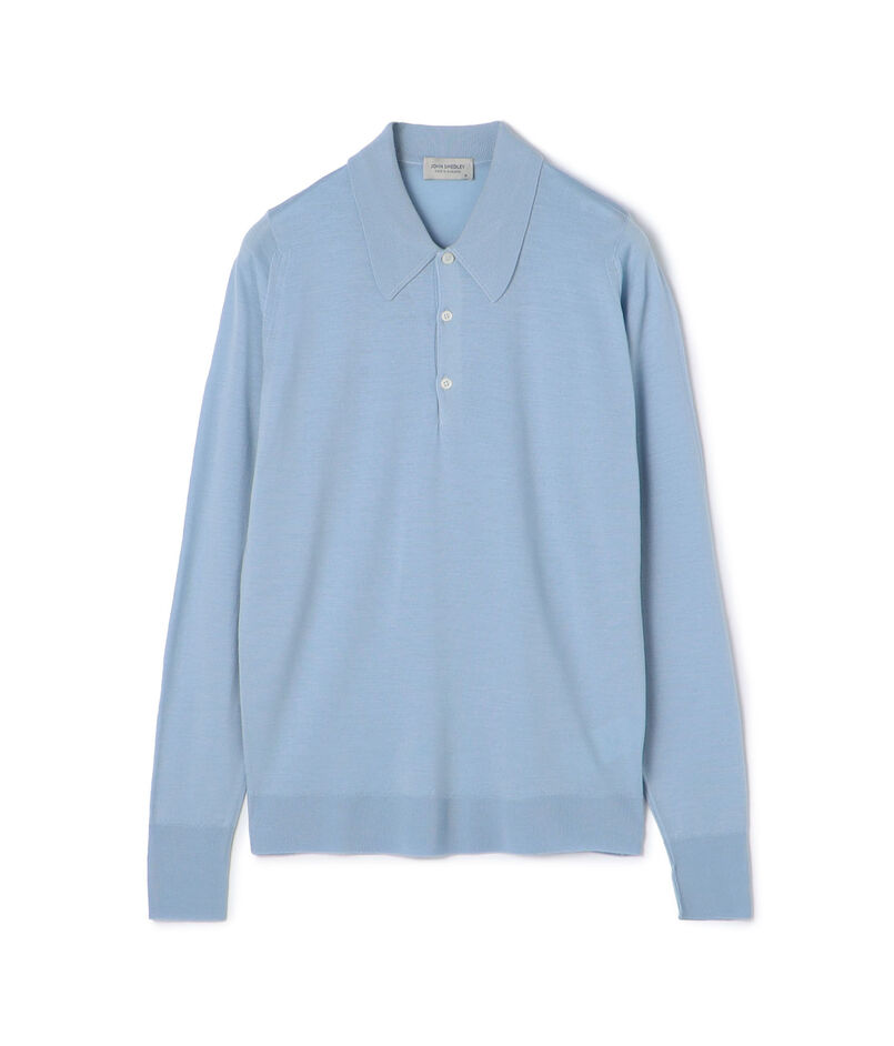 JOHN SMEDLEY 30G EASY FIT ウール ニットポロシャツ DORSET