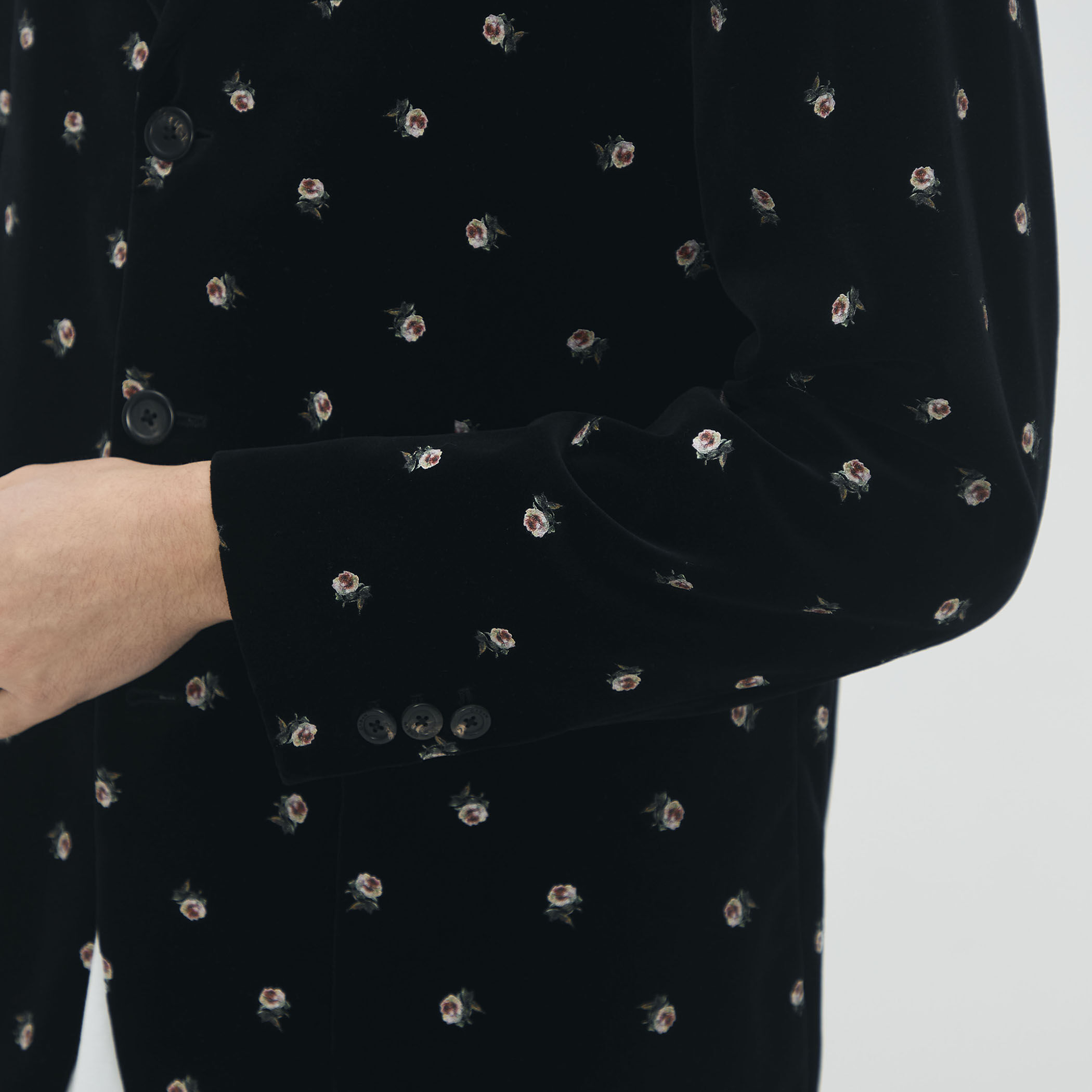 CABaN ベロアローズプリント テーラードジャケット｜トゥモローランド