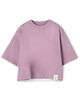 HYKE CROPPED SHORT-SLV TEE