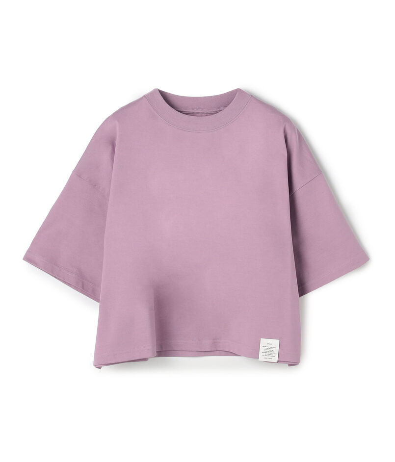 HYKE CROPPED SHORT-SLV TEE