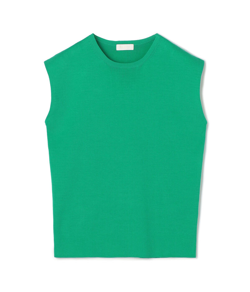 ハイゲージコットン ノースリーブプルオーバー