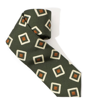 TOMORROWLAND シルクプリント 小紋柄ネクタイ