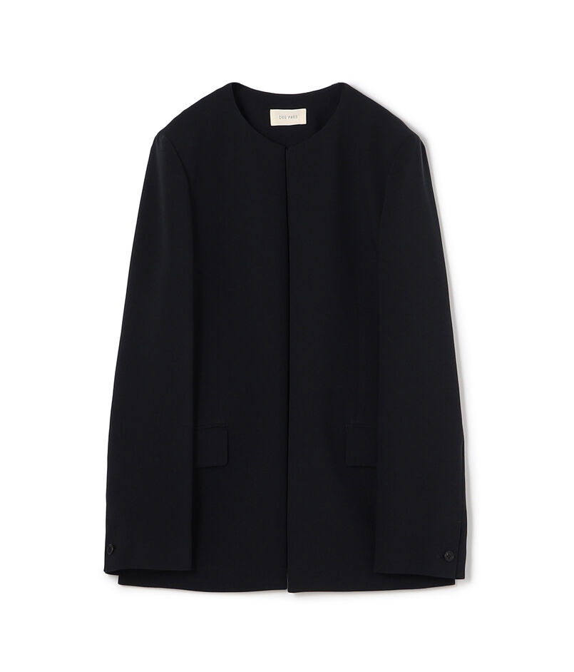 ライトダブルクロス ノーカラージャケット