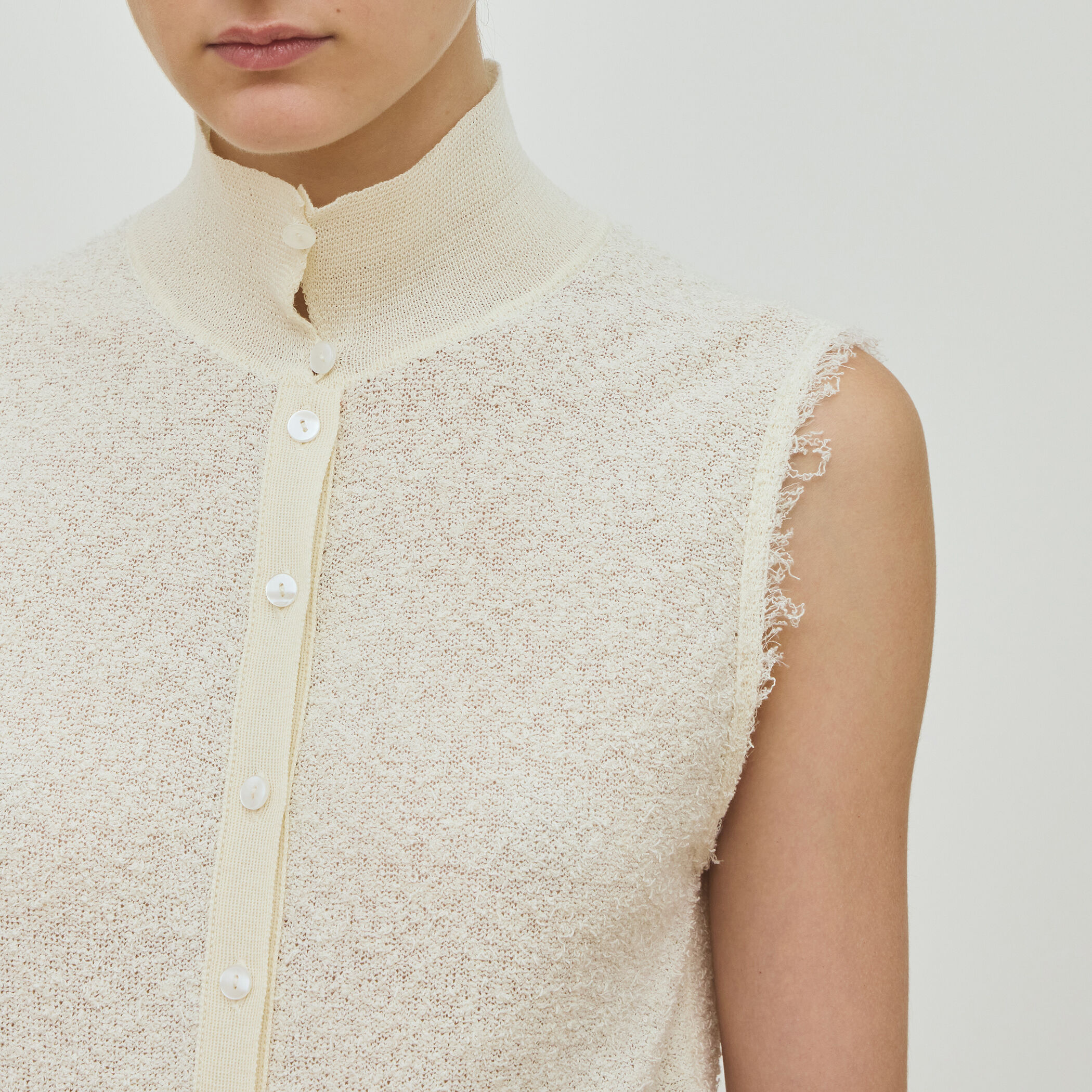 カールヤーンニット シャツワンピース｜トゥモローランド 公式通販