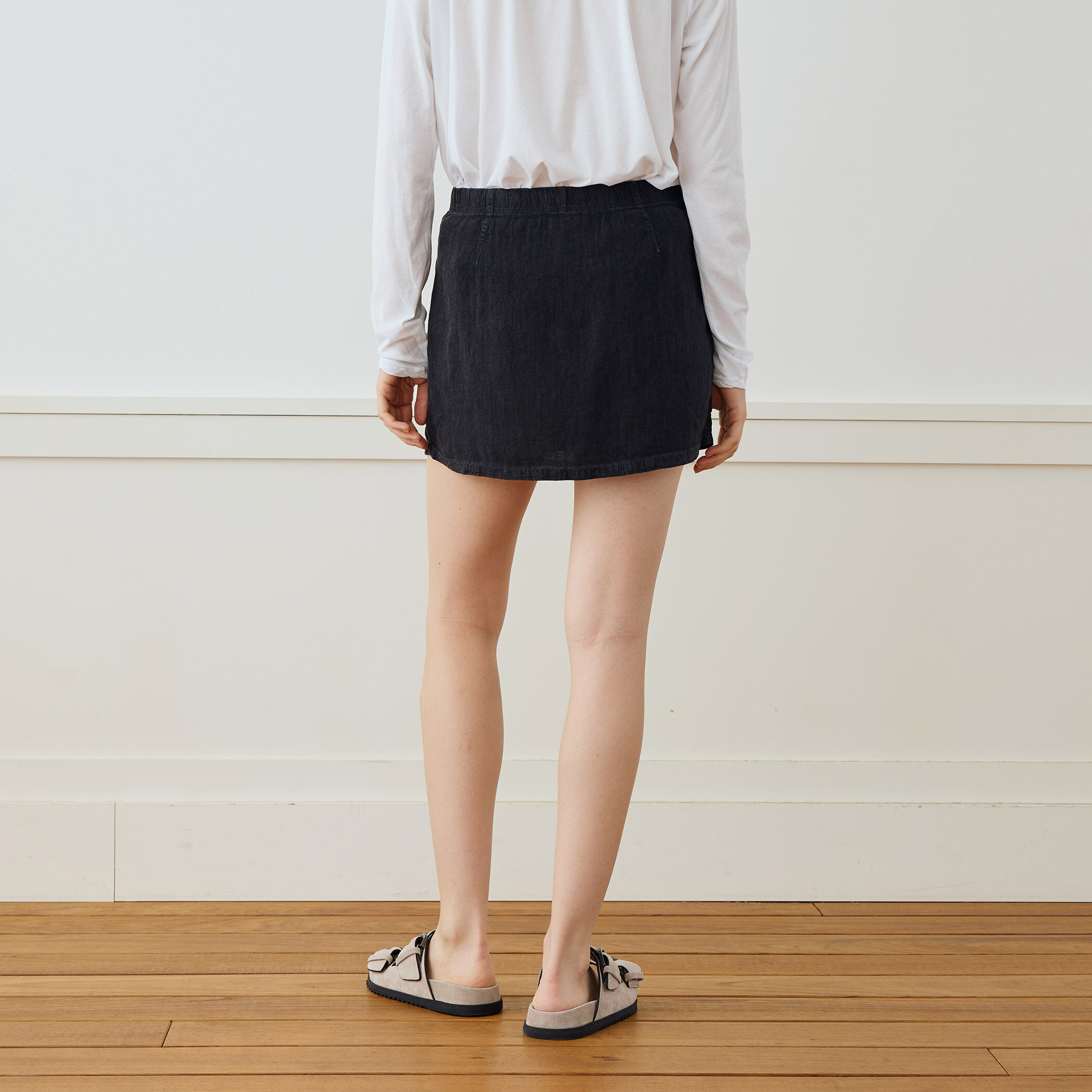 リネンブレンド ユーティリティミニスカート WLVI5997