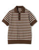 edition pourell コンパクトコットン ボーダーポロ