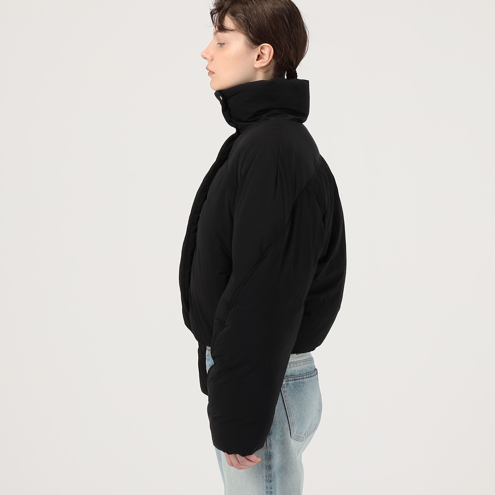 ジャックムス ブラック La doudoune courte カラコ ボンバー JACQUEMUS LA DOUDOUNE COURTE バデッドブルゾン