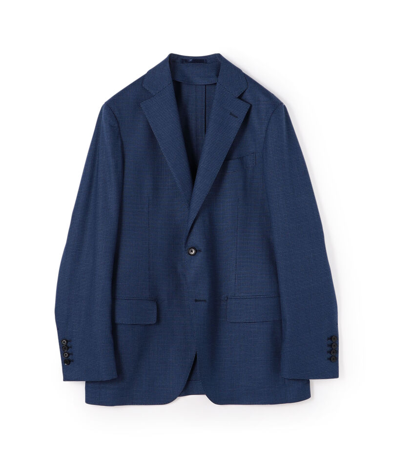 〈MORE10%OFF対象〉ウールシルクポリウレタン シングルブレステッド2Bジャケット Light Move