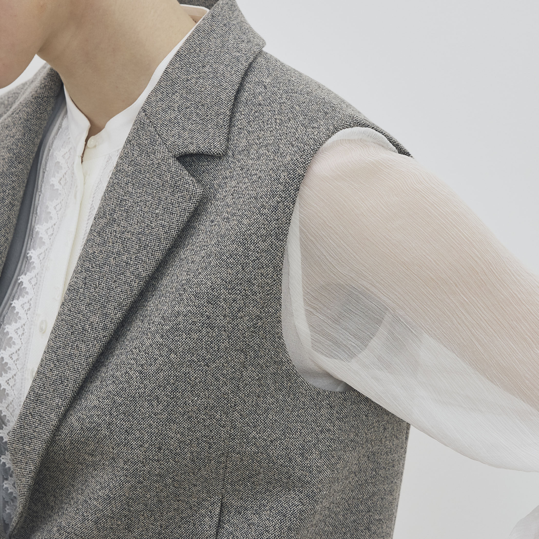 メランジジャージー ショートジレ｜トゥモローランド 公式通販