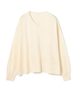 マットシルク Vネックプルオーバー
