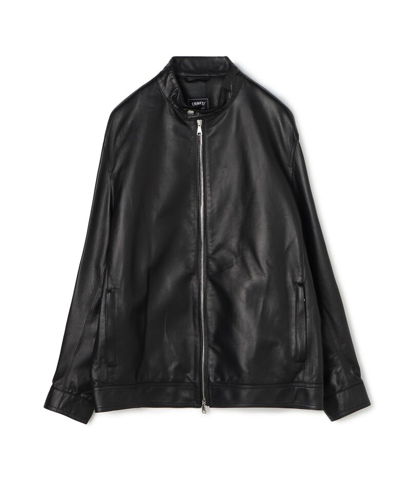 【別注】 EMMETI ラムレザー シングルライダースブルゾン
