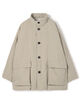 ピーチクロスダウン スタンドカラーオーバーコート