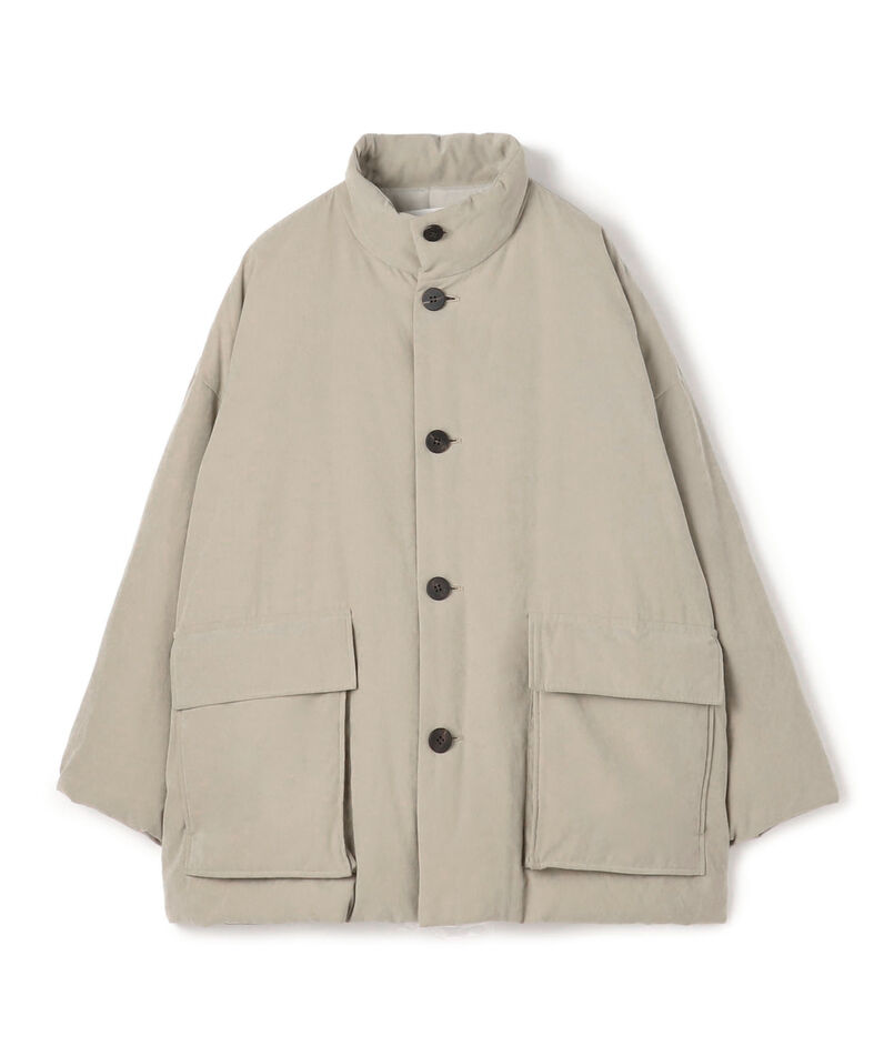 ピーチクロスダウン スタンドカラーオーバーコート