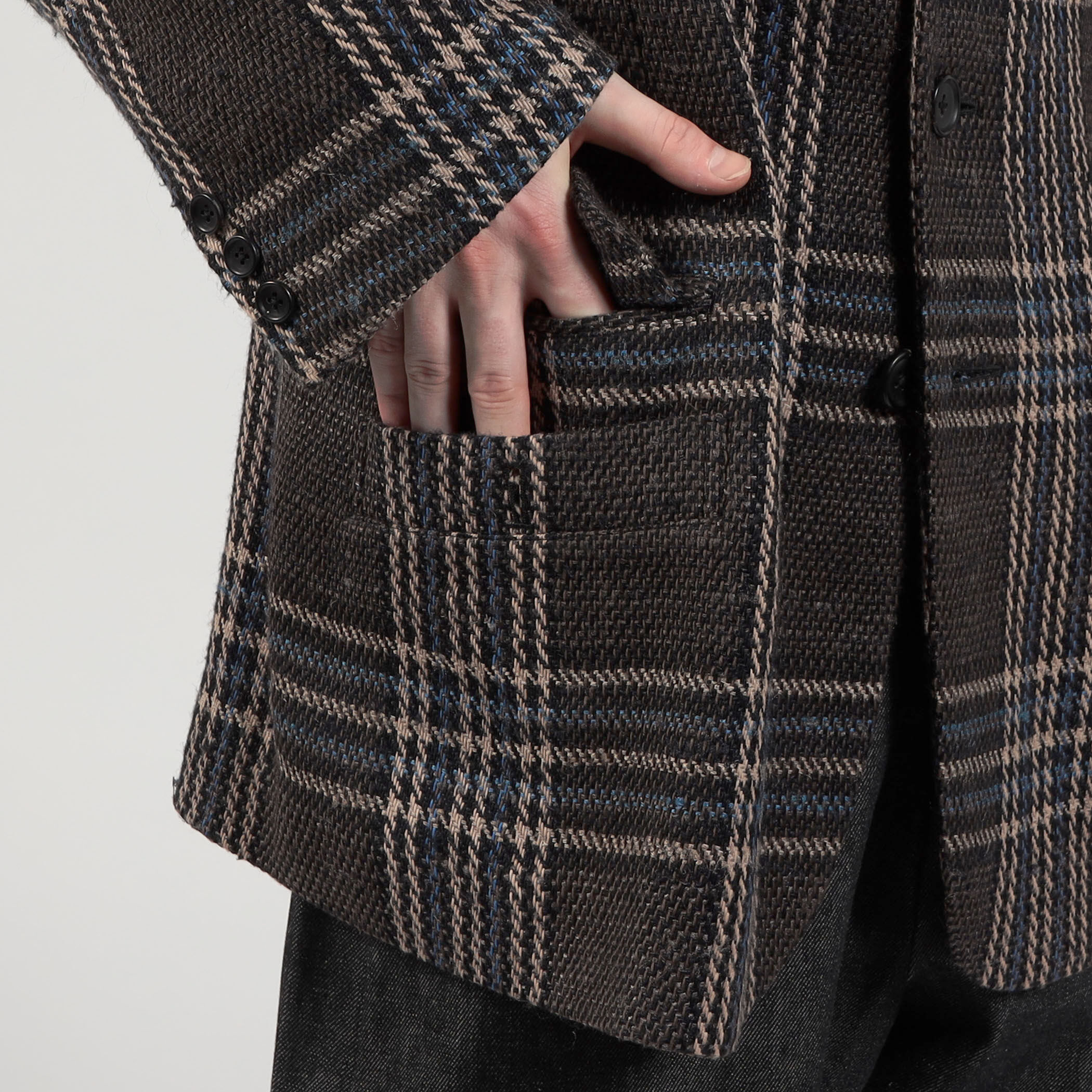 Y's Yohji Yamamoto チェックジャケット Y's GENDER-NEUTRAL AW24-25 | Yohji Yamamoto (ヨウジヤマモト