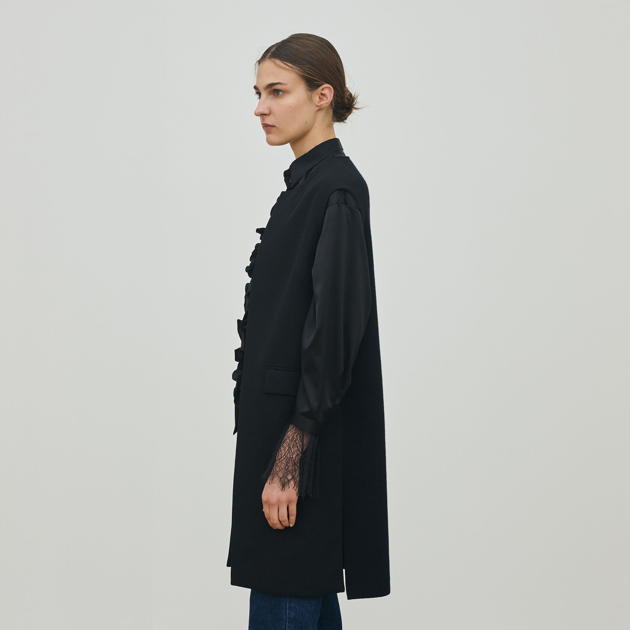 ウールファブリックコンビ ロングジレ｜トゥモローランド 公式通販