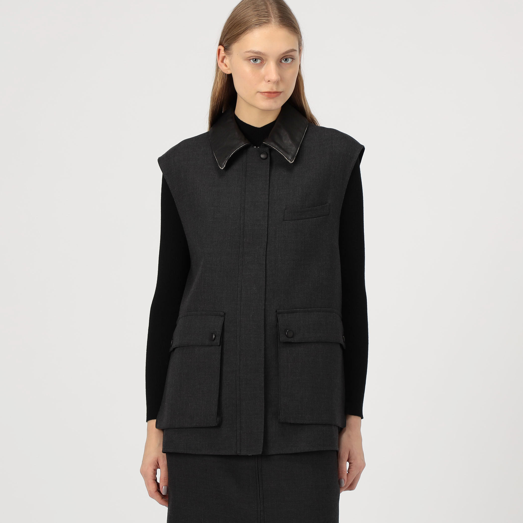 ダブルフェイスツイル ジレブルゾン｜トゥモローランド 公式通販