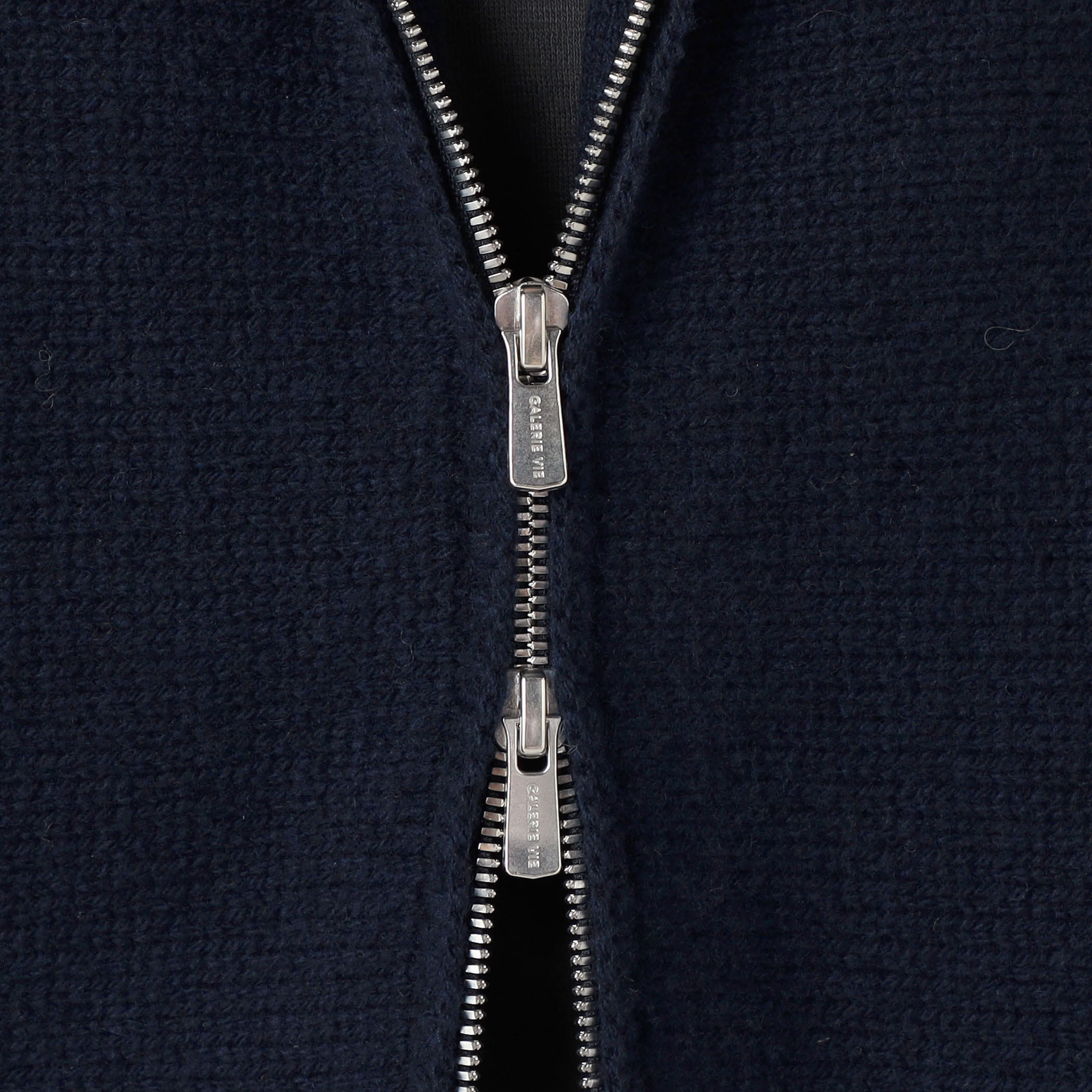 美品　GALERIE VIE スコットランドウール カーディガン セール】スコットランドウール ジップアップカーディガン（ニット