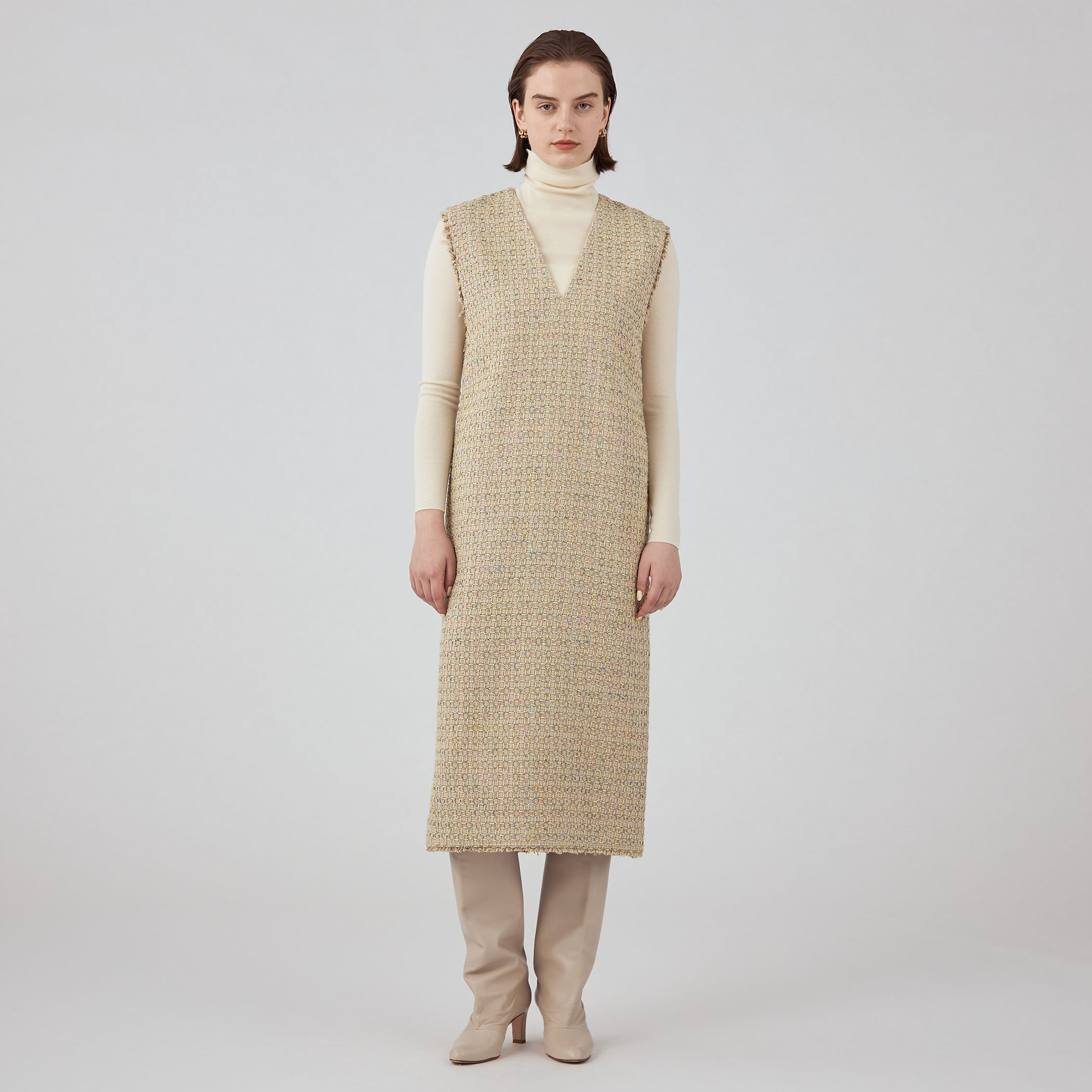 □Citrine Vネックワンピース｜トゥモローランド 公式通販