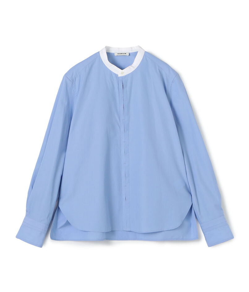 シャトルポプリン クレリックシャツ