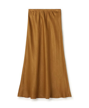 ソフトサテン セミフレアスカート