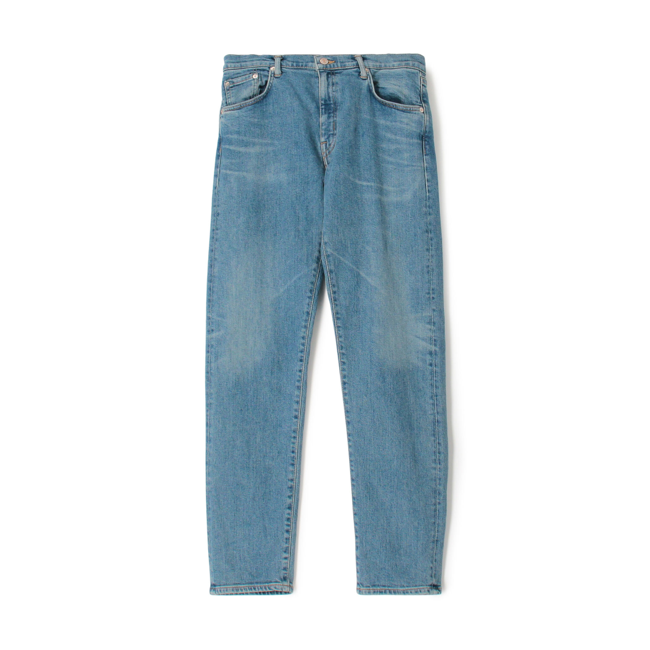 別注】EDWIN REGULAR TAPPERD USED デニムパンツ｜トゥモローランド