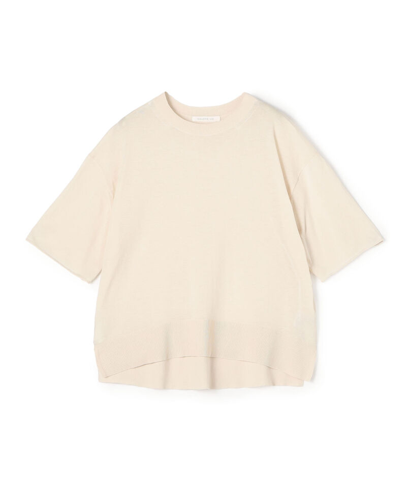 クレープコットン クルーネックプルオーバー