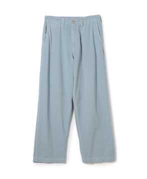 コットンツイル ワイドストレートチノパンツ