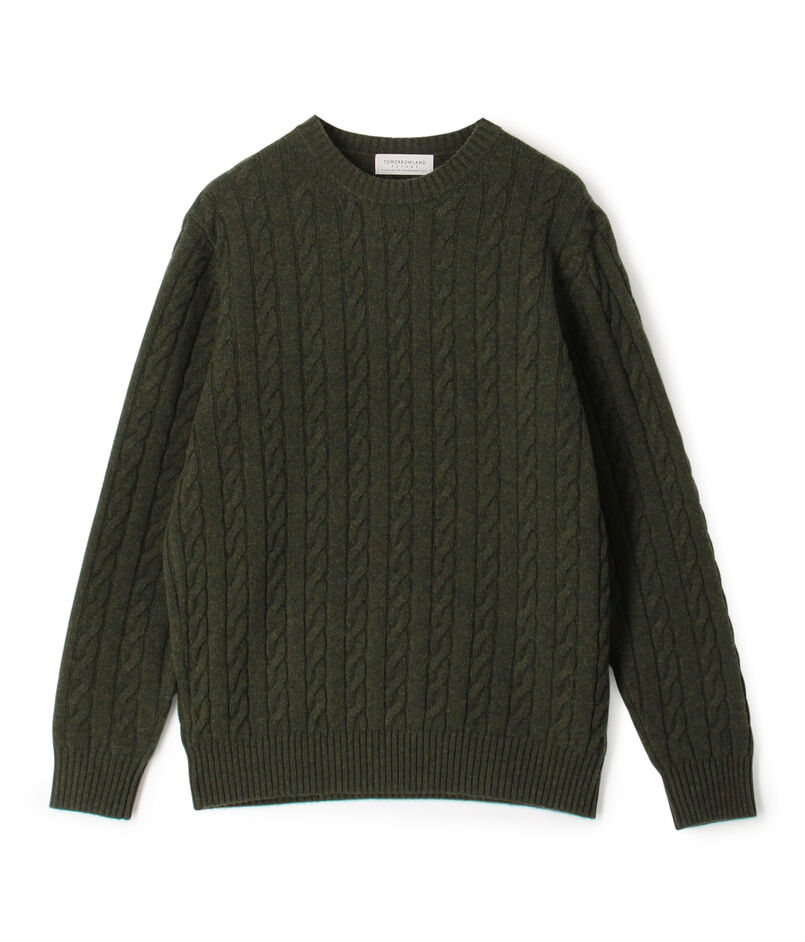 TOMORROWLAND tricot スーパーファインラムウール ケーブルニット