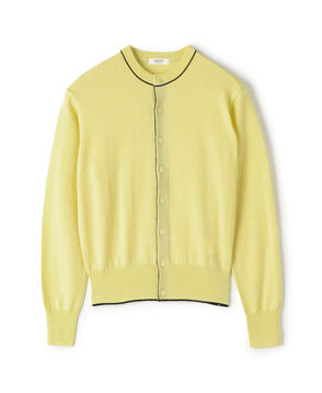 プレーンウール クルーネックカーディガン