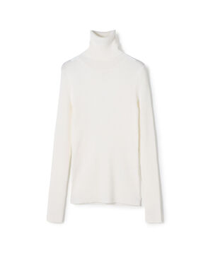 プルミエールウールリブ タートルネックプルオーバー