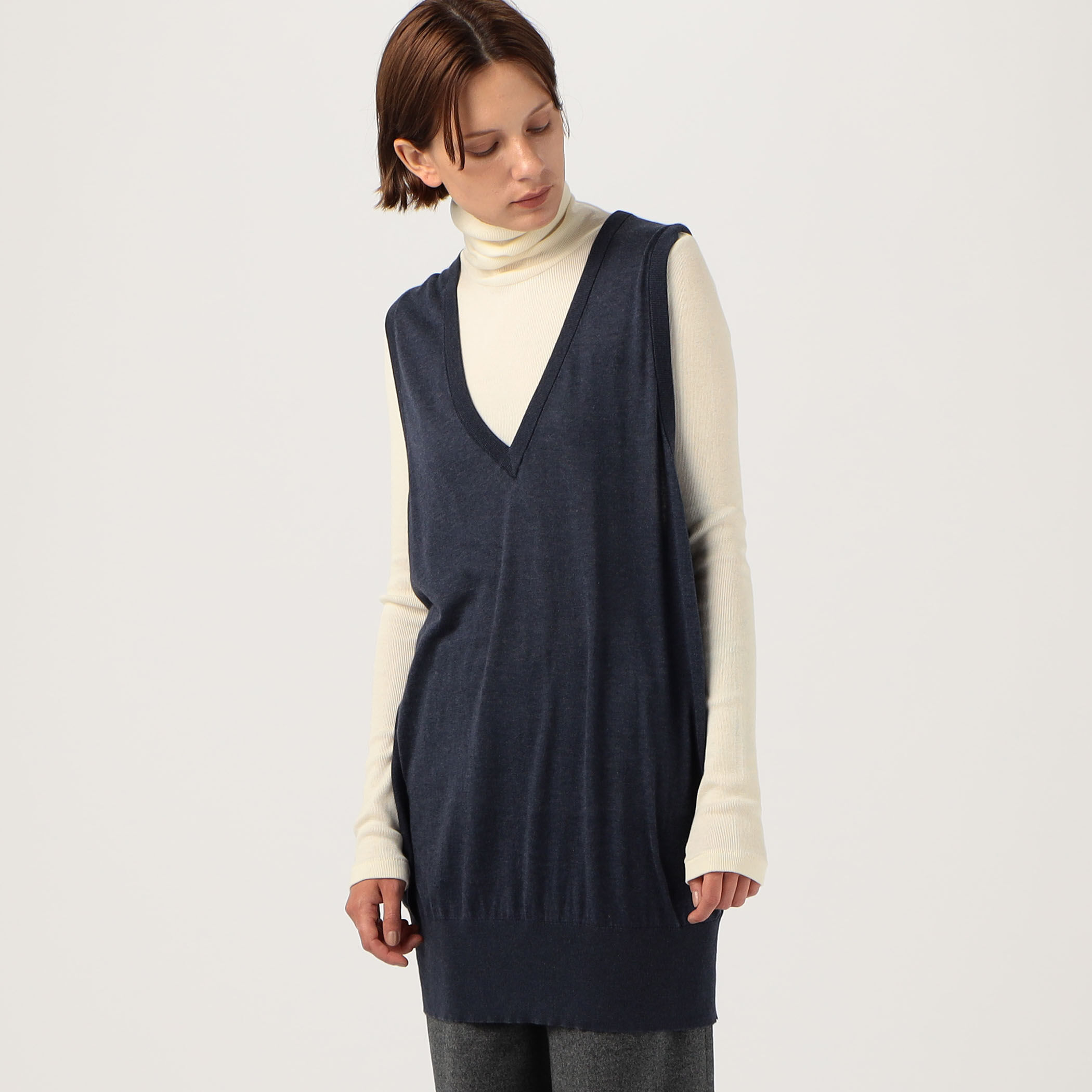 other - 美品 23ss pelleq ペレック ニット ベスト コットン リネン ラミー other - 美品 23ss pelleq ペレック ニット ベスト コットン