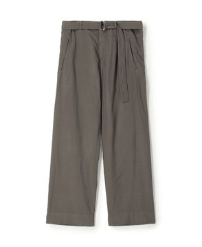 mando ポリエステル ベルテッドパンツ