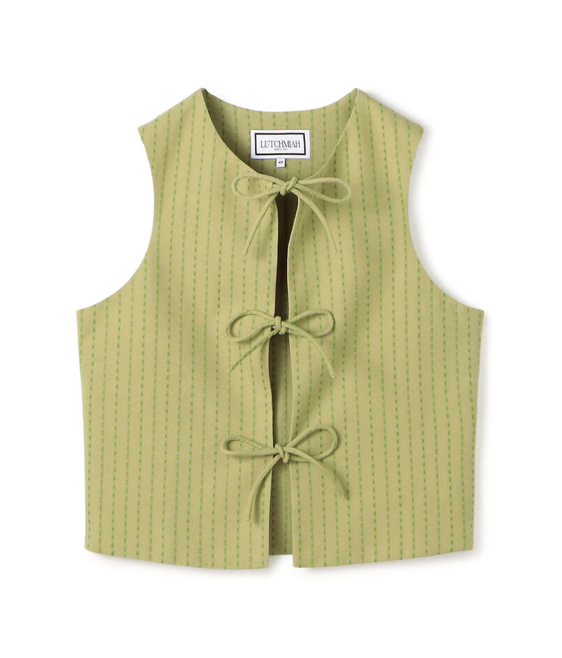 LUTCHMIAH JACQUARD RIBBON ベスト