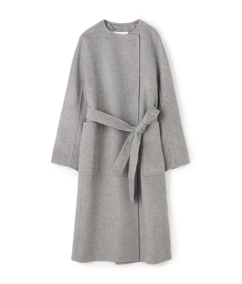 プレミアムウールリバー ノーカラーコート