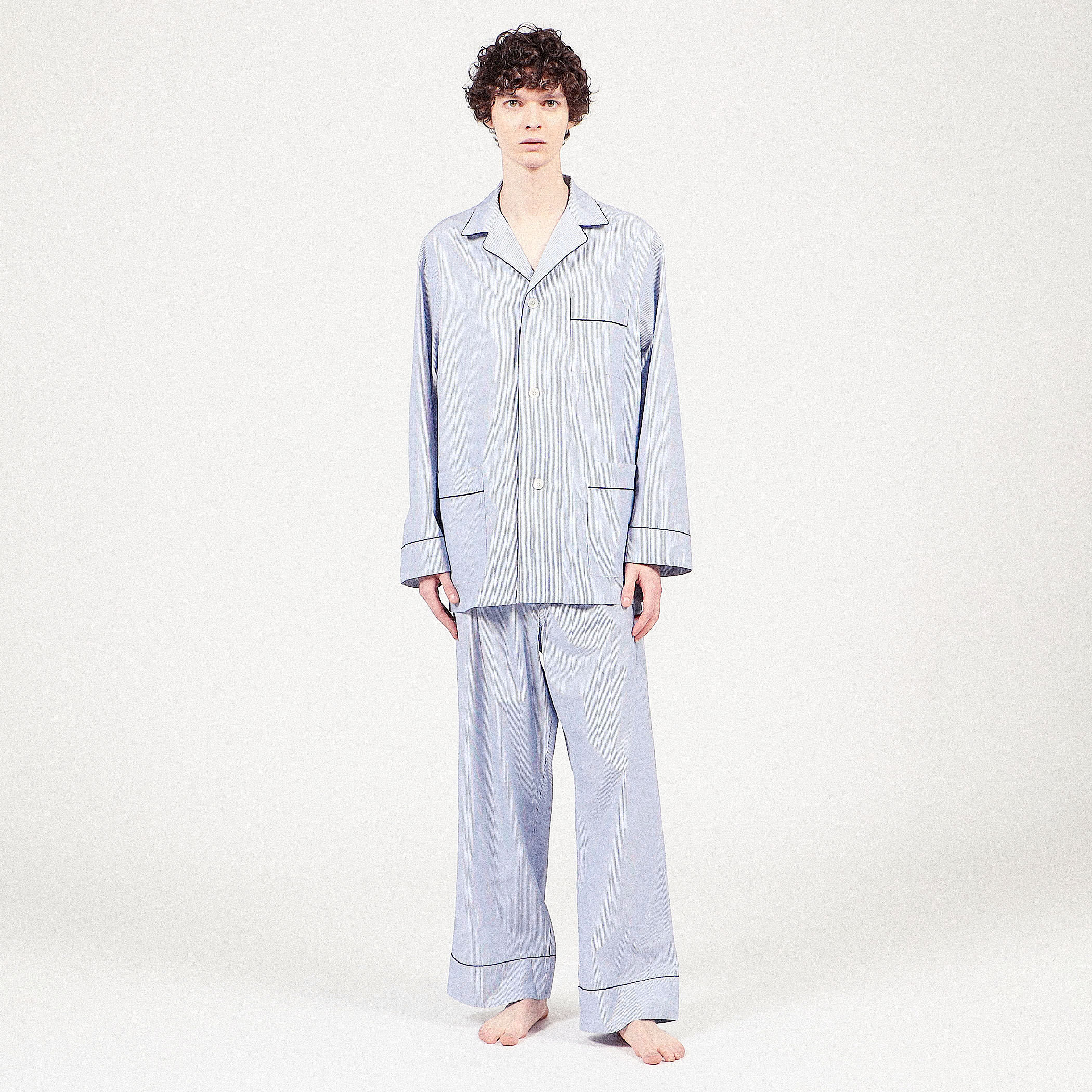 コットンブロードストライプ パジャマ（メンズ）｜トゥモローランド